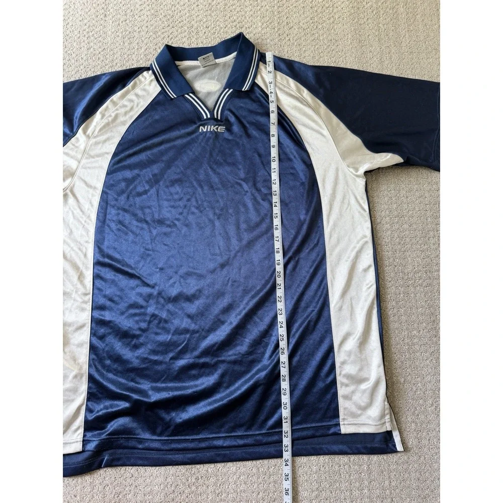 Vintage 90s Nike Basketball Collared Polo Warmup Pullover Shirt Size XL